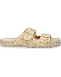 Manebí - Raffia Nordic Sandals - Lyst