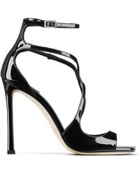 Jimmy Choo - Azia 110 Patent Leather Sandals - Lyst