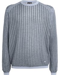 Emporio Armani - Wool-Blend Crew-Neck Sweater - Lyst