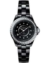 CHANEL - Ceramic, Steel And Diamond J12 Calibre 12.2 Watch - Lyst