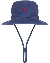 Polo Ralph Lauren - Cotton Polo Pony Bucket Hat - Lyst