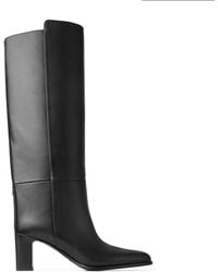 Jimmy Choo - Caly 65 Leather Knee-High Boots - Lyst