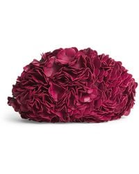 Chloé - Leather Floral Plissé Shoulder Bag - Lyst