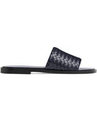 Bottega Veneta - Leather Intrecciato Elio Sandals - Lyst