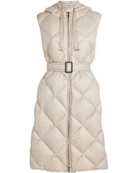 Max Mara - Quilted Trefel Longline Gilet - Lyst