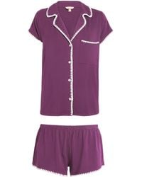 Eberjey - Short-Sleeve Frida Pyjama Set - Lyst