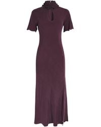 Claudie Pierlot - Teardrop-Detail Midi Dress - Lyst