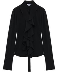 McQueen - Cotton Ruffled Shirt - Lyst