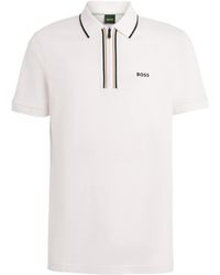 BOSS - Stretch-Cotton Philix Polo Shirt - Lyst
