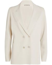 D.exterior - Cropped Double-breasted Blazer - Lyst