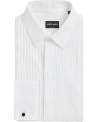 Giorgio Armani - Cotton Tuxedo Shirt - Lyst