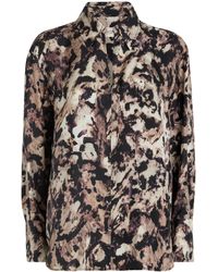 Agnona - Silk Printed Shirt - Lyst