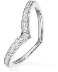 Messika - Fiery And Pavé Diamond Wedding Ring - Lyst