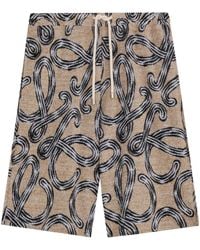 Loewe - X Paula's Ibiza Terry Anagram Shorts - Lyst