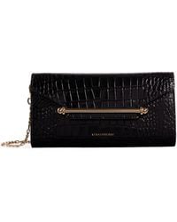 Strathberry - Leather Multrees Croc-effect Chain Wallet - Lyst