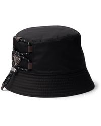 Prada - Re-Nylon Logo Bucket Hat - Lyst