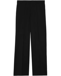 Burberry - Wool Grain De Poudre Tailored Trousers - Lyst
