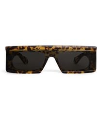 Alaïa - Acetate Rectangular Mask Sunglasses - Lyst