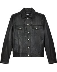 The Kooples - Leather Shirt Jacket - Lyst