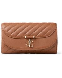 Jimmy Choo - Curve Leather Chain Wallet - Lyst