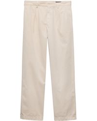 Prada - Cotton Wide-Leg Trousers - Lyst