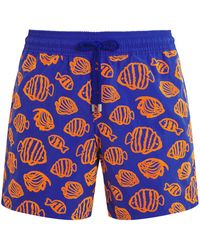 Vilebrequin - Fish Print Moorea Swim Shorts - Lyst