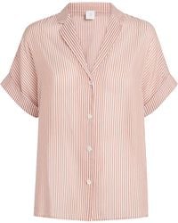 Eleventy - Cotton-Silk Striped Shirt - Lyst