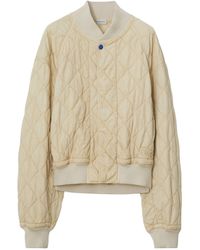 Burberry - Nylon Quilted Bomber Jacket - Lyst