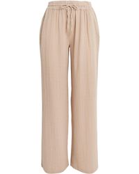 Melissa Odabash - Cotton Wide-Leg Krissy Trousers - Lyst