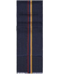 Paul Smith - Virgin Wool-Blend Central Stripe Scarf - Lyst