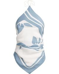 SIR. - Silk Halterneck Lilou Scarf Top - Lyst