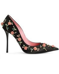 Dolce & Gabbana - Satin Embellished Pumps 105 - Lyst