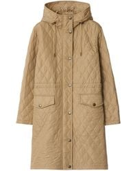 Burberry - Quilted Nylon Hooded Coat - Lyst