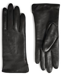 Aspinal of London - Cashmere-Wool-Lined Leather Gloves - Lyst