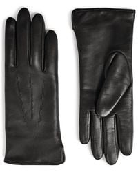 Aspinal of London - Cashmere-Wool-Lined Leather Gloves - Lyst