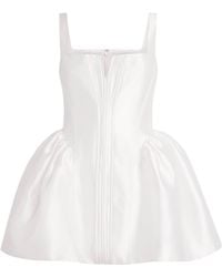 Self-Portrait - Taffeta Bustier Mini Dress - Lyst