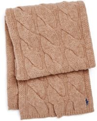 Polo Ralph Lauren - Wool Cable-Knit Scarf - Lyst