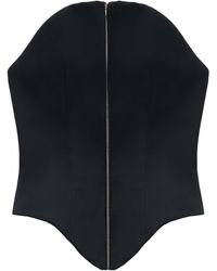 McQueen - Wool Corset Top - Lyst