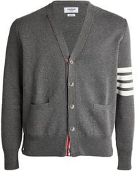Thom Browne - Cotton 4-Bar Stripe Cardigan - Lyst