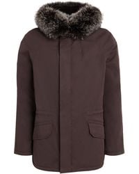Yves Salomon - Fur-Lined Down Parka - Lyst