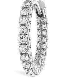 Maria Tash - Diamond Five Row Pavé Single Hoop Earring - Lyst