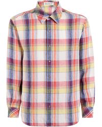 God's True Cashmere - Linen Plaid Daybreak Shirt - Lyst