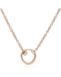 Pomellato - Rose Gold And Diamond Together Necklace - Lyst