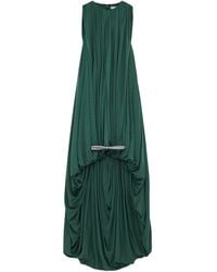 Loewe - Silk High-Low Midi Dress - Lyst