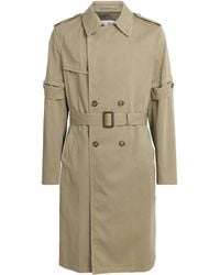 MM6 by Maison Margiela - Cotton Trench Coat - Lyst