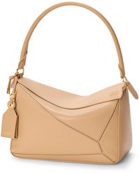 Loewe - Medium Leather Featherlight Puzzle Top-Handle Bag - Lyst