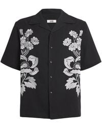 Commas - Peonies Embroidered Short-Sleeve Shirt - Lyst