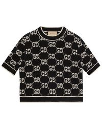 Gucci - Wool Short-Sleeve Sweater - Lyst