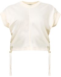 AllSaints - Satin Mira T-Shirt - Lyst