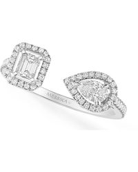 Messika - White Gold And Diamond My Twin Ring - Lyst